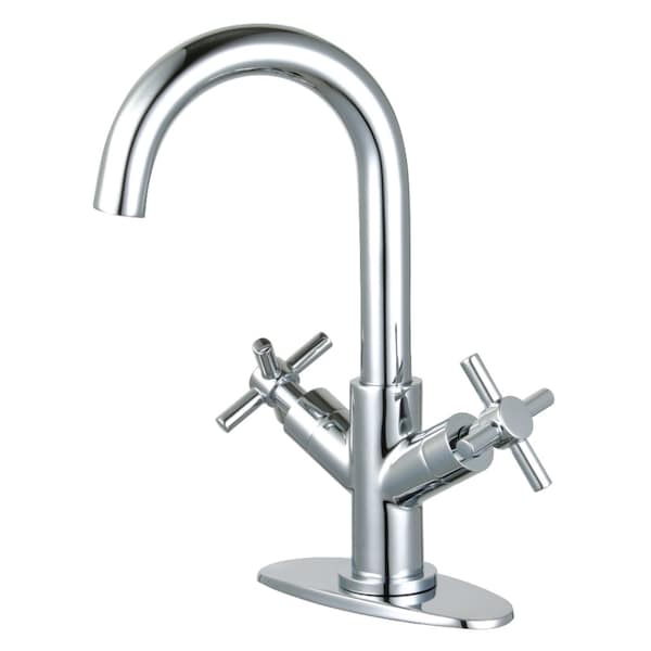 Fauceture LS8451JX Two-Handle Bathroom Faucet with Push Pop-Up, Polished Chrome LS8451JX - main